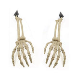 Maxbell Skeleton Animated Props Hand Arms Halloween Head Skull for Lawn Mantel