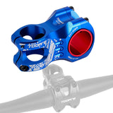 Maxbell 31.8mm Bike Stem 0 Degree Rise Riser for Bicycle Mountain Road  blue