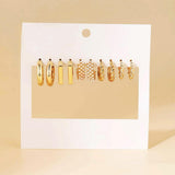 Maxbell Girls Metal Earrings Set Exquisite for Family,daily wearing Elegant 5Pairs