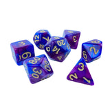 Maxbell Acrylic Dices D20 D10 D4 Dices Game Board Game Blue and Purple