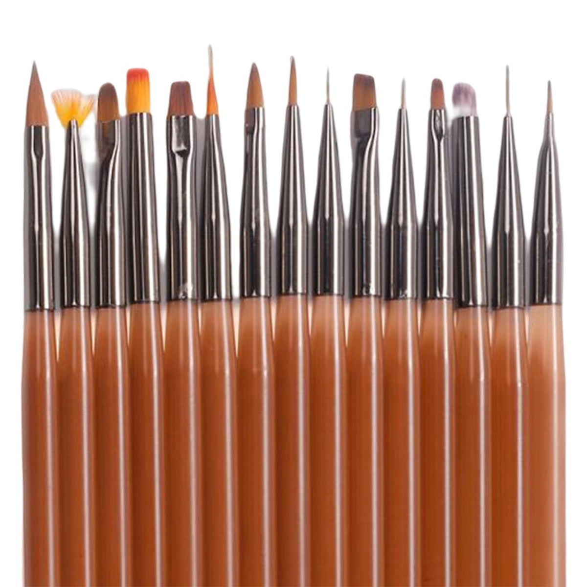 Maxbell Nail Art Brushes Set Professional Drawing Tools Painting Tools for Salon Use 15 Pieces