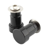 Maxbell mirror Hole Plugs Aluminum Alloy for Rocket III Accessory Black
