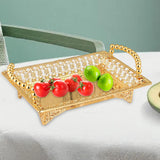 Maxbell Nordic Style Fruit Golden with Handle Table Organizer for Kitchen Medium