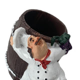 Maxbell Chef Figurines Toothpick Holder Toothpick Container for Tabletop Back Back