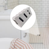 Maxbell Shower Wall Hair Catchers Detachable Anti Blocking for Kitchen Bathroom White