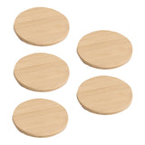 Maxbell 5Pcs Wood Round Coasters Place Mats Coffee Coaster Beverage Decor S