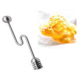 Maxbell Stainless Steel Mixing Spoon Portable for Mixing Stirring honey Pot