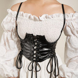 Maxbell Fashion Women Waist Belt Underbust Corset for Dress Steampunk Ladies Cincher