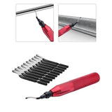 Maxbell Deburring Tool Kit with BS1010 Deburring Blade 3D Printing Red