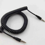 Maxbell Audio Spiral Cable Nickel Plated for tablet Radios Computers 1 Meters