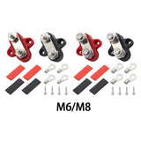 Maxbell Dual Stud Power and Ground Junction Fits for Car RV Boat M8