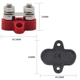 Maxbell Dual Stud Power and Ground Junction Fits for Car RV Boat M8