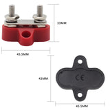 Maxbell Dual Stud Power and Ground Junction Fits for Car RV Boat M6