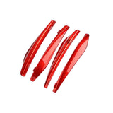 Maxbell Car Invisible Flaps Flasp ABS Fits for No Drilling Required Red