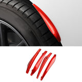 Maxbell Car Invisible Flaps Flasp ABS Fits for No Drilling Required Red