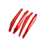 Maxbell Car Invisible Flaps Flasp ABS Fits for No Drilling Required Red