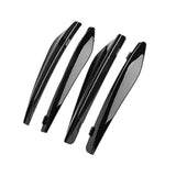 Maxbell Car Invisible Flaps Flasp ABS Fits for No Drilling Required Gloss Black