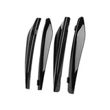 Maxbell Car Invisible Flaps Flasp ABS Fits for No Drilling Required Gloss Black