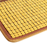 Maxbell Car Seat Cushion Portable Non Slip Breathable Chair Pad for Truck Yellow 42cmx133cm