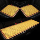 Maxbell Car Seat Cushion Portable Non Slip Breathable Chair Pad for Truck Yellow 45cmx45cm