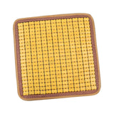 Maxbell Car Seat Cushion Portable Non Slip Breathable Chair Pad for Truck Yellow 45cmx45cm