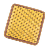 Maxbell Car Seat Cushion Portable Non Slip Breathable Chair Pad for Truck Yellow 45cmx45cm