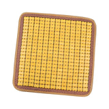 Maxbell Car Seat Cushion Portable Non Slip Breathable Chair Pad for Truck Yellow 45cmx45cm