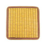 Maxbell Car Seat Cushion Portable Non Slip Breathable Chair Pad for Truck Yellow 45cmx45cm