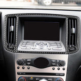 Maxbell 2Pcs Center Air Vent Trim Sequins Frame for G37 2010-2013 Automobile