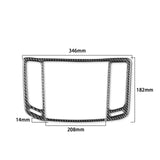 Maxbell 2Pcs Center Air Vent Trim Sequins Frame for G37 2010-2013 Automobile