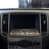 Maxbell 2Pcs Center Air Vent Trim Sequins Frame for G37 2010-2013 Automobile