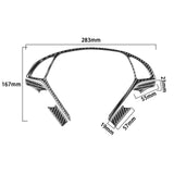 Maxbell 5 Pieces Steering Wheel Trim Sequins Frame for G37 10-13 Automobile