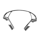 Maxbell 5 Pieces Steering Wheel Trim Sequins Frame for G37 10-13 Automobile