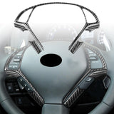 Maxbell 5 Pieces Steering Wheel Trim Sequins Frame for G37 10-13 Automobile