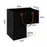 Maxbell Stair Organizer Basket Felt for Wooden Stairs Staircase Carpeted black