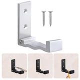 Maxbell Wall Hooks Adhesive Hanging Tiles Home Hat Doors Folding Coat Hook Silver