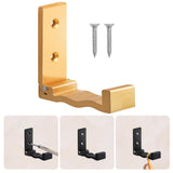 Maxbell Wall Hooks Adhesive Hanging Tiles Home Hat Doors Folding Coat Hook Gold