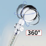 Maxbell Shower Nozzle Adjustable Ball Joint Rainfall Shower Nozzle Home Shower Silver
