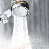 Maxbell Shower Nozzle Adjustable Ball Joint Rainfall Shower Nozzle Home Shower Silver
