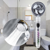 Maxbell Shower Nozzle Adjustable Ball Joint Rainfall Shower Nozzle Home Shower Silver