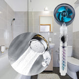 Maxbell Shower Nozzle Adjustable Ball Joint Rainfall Shower Nozzle Home Shower Blue