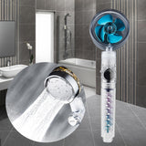 Maxbell Shower Nozzle Adjustable Ball Joint Rainfall Shower Nozzle Home Shower Blue