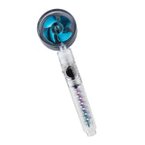 Maxbell Shower Nozzle Adjustable Ball Joint Rainfall Shower Nozzle Home Shower Blue