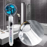 Maxbell Shower Nozzle Adjustable Ball Joint Rainfall Shower Nozzle Home Shower Blue