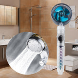 Maxbell Shower Nozzle Adjustable Ball Joint Rainfall Shower Nozzle Home Shower Blue