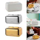 Maxbell ARC Corners Tissue Box Napkin Holder Multifunctional Container White