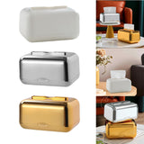 Maxbell ARC Corners Tissue Box Napkin Holder Multifunctional Container White