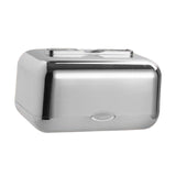 Maxbell ARC Corners Tissue Box Napkin Holder Multifunctional Container Silver