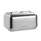 Maxbell ARC Corners Tissue Box Napkin Holder Multifunctional Container Silver