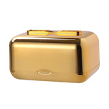 Maxbell ARC Corners Tissue Box Napkin Holder Multifunctional Container Golden